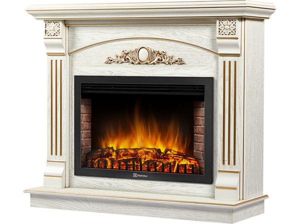Портал Firelight Barocco 30 шпон белый дуб с золотой патиной