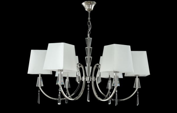Подвесная люстра Crystal Lux MARSELA SP-PL6 NICKEL
