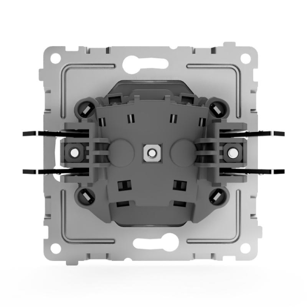 Розетка 1-м СП Pixel 16А IP20 без заземл. защ. шторки механизм бел. TOKOV ELECTRIC TKE-PX-R1SF-C01