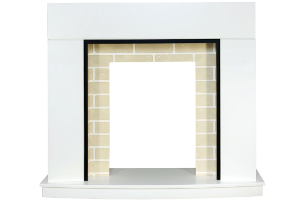 Royal Flame Каминокомплект Montana - Белый с очагом Majestic FX M Brass