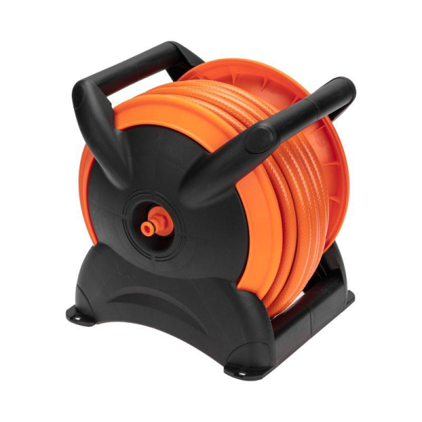 Катушка со шлангом 1/2" 15м, 3 коннектора, 1 распылитель ЧЕТЫРЕ СЕЗОНА