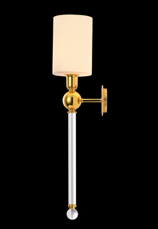 Crystal Lux Бра Crystal Lux MIRABELLA AP1 GOLD/WHITE