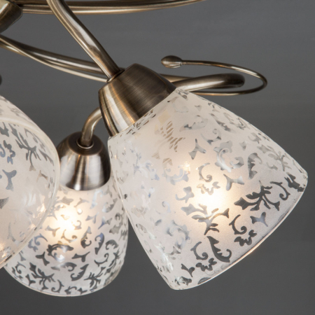 Накладная люстра Eurosvet 30130/5 античная бронза