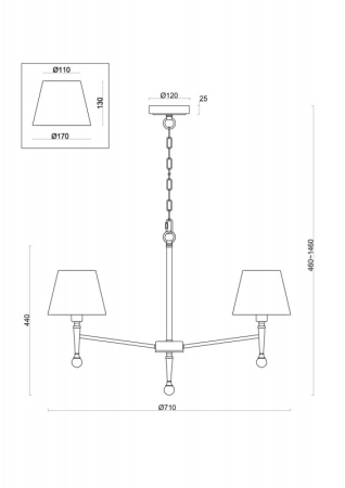 Подвесная люстра Freya FR5190PL-05BS