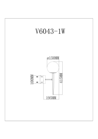 Бра Moderli V11562-1W