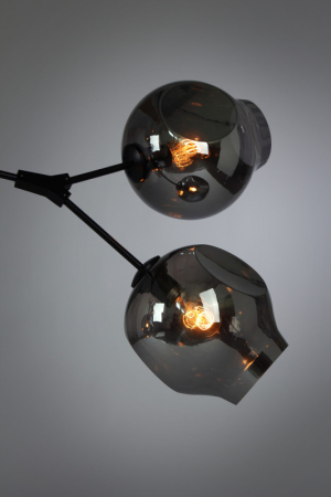 Подвесная люстра Cosmo 1212S-5 дымчатый/черный