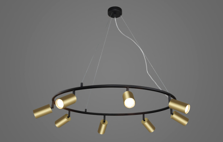 Подвесная люстра Crystal Lux CLT 015C8 D800 BL-GO