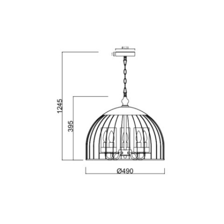 Подвесная люстра Vele Luce VL5061P05