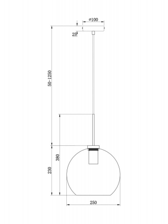 Подвесной светильник Freya FR8003PL-01B