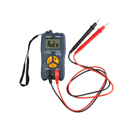 Мультиметр смарт цифровой DT135 карманный встроен. фонарь ФАZА 5061262