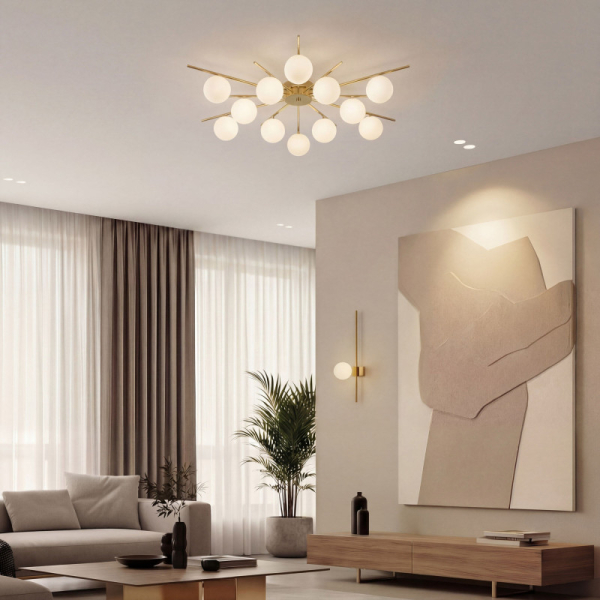 Накладная люстра Eurosvet 302001/12 латунь Smart