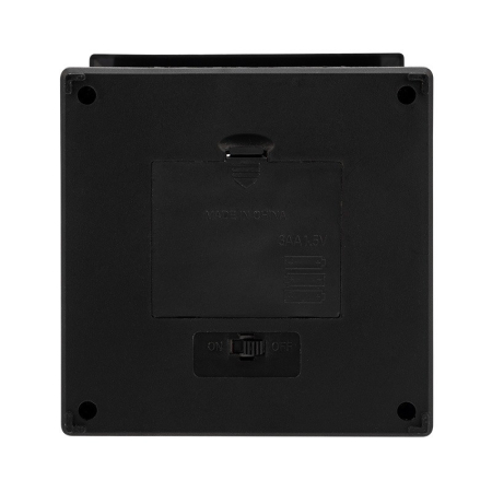 Декоративный фонарь 11х11х22,5 см, черный корпус, теплый белый цвет свечения с эффектом пламени свечи NEON-NIGHT