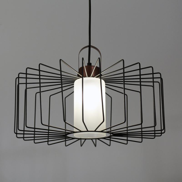 Светильник "Манго" 211 (плафон 9001) НСБ 01-60-171 Е27 [ИМ] подвесной черн.муар медь Элетех 1005405087