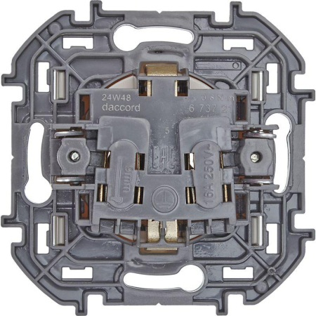 Розетка 1-м СП Inspiria 16А IP20 250В 2P+E немецк. стандарт механизм сл. кость IEK 673721