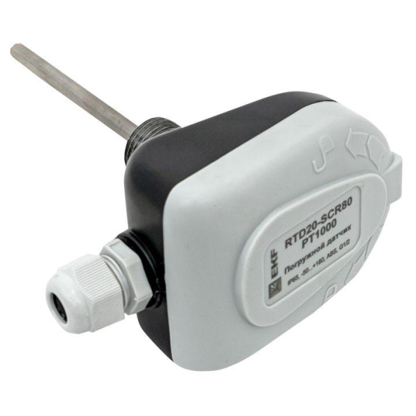 Датчик температуры ввинчиваемый 80мм EKF RTD20-SCR80-PT1000