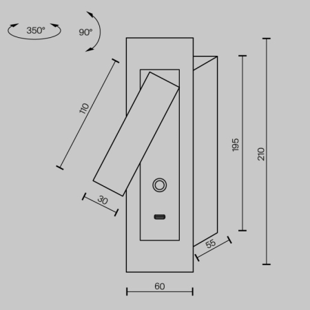 Спот Maytoni MOD495WL-L3B3K1