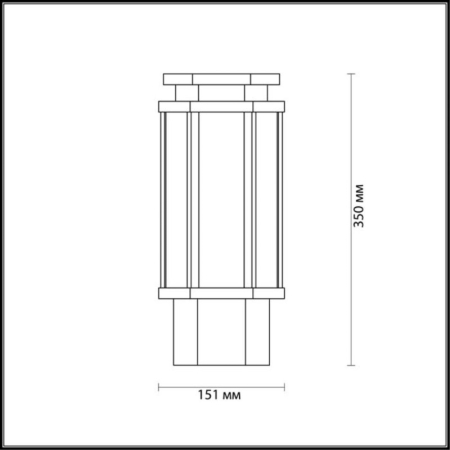 Садово-парковый светильник Odeon Light 4048/1B