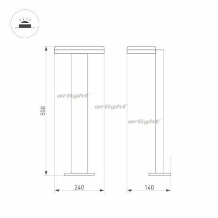 Садово-парковый светильник Arlight 029969(2)