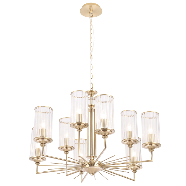 Crystal Lux Люстра Crystal Lux GLORIA SP9 BRASS