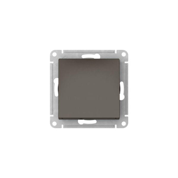 Выключатель 1-кл. AtlasDesign (сх. 1) 10AX быстрозажим. клем. механизм мокко SE ATN000611S