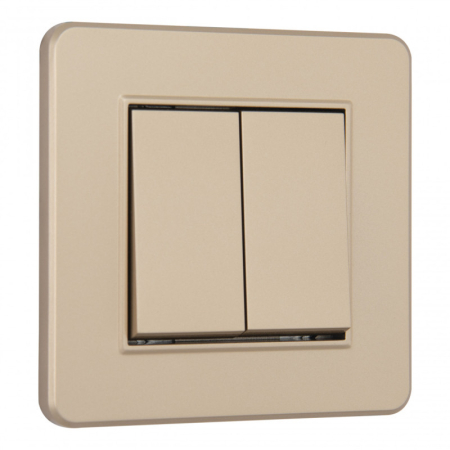 Выключатель Arte Milano SET16-1-30-2 shampan