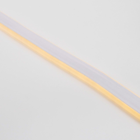 Гибкий неон 8х16мм двухсторонний 120 LED/м ТЕПЛЫЙ БЕЛЫЙ 230В бухта 100м (с комплектом подключения) NEON-NIGHT