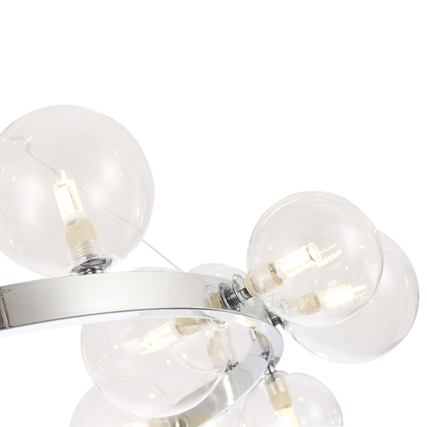 Crystal Lux Люстра Crystal Lux AGATA SP15 V2 CHROME/TRANSPARENTE