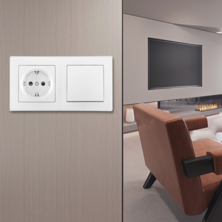 Розетка Arte Milano SET06-2-30-1-40-1 White