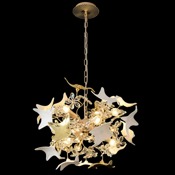 Crystal Lux Люстра Crystal Lux LETISIA SP9 GOLD