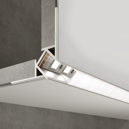 Профиль Elektrostandard LL-2-ALP015 Встраиваемый угловой алюминиевый профи