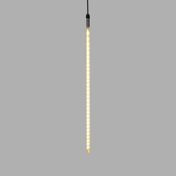 Гирлянда Тающие сосульки комплект 10 шт. х 50см, шаг 100см, 600 LED ТЕПЛЫЙ БЕЛЫЙ, черный каучук, IP67, 24В, соединяется NEON-NIGHT