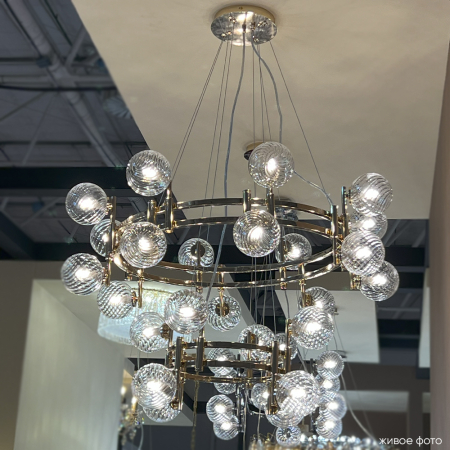 Crystal Lux Люстра Crystal Lux LUXURY SP16+8 GOLD