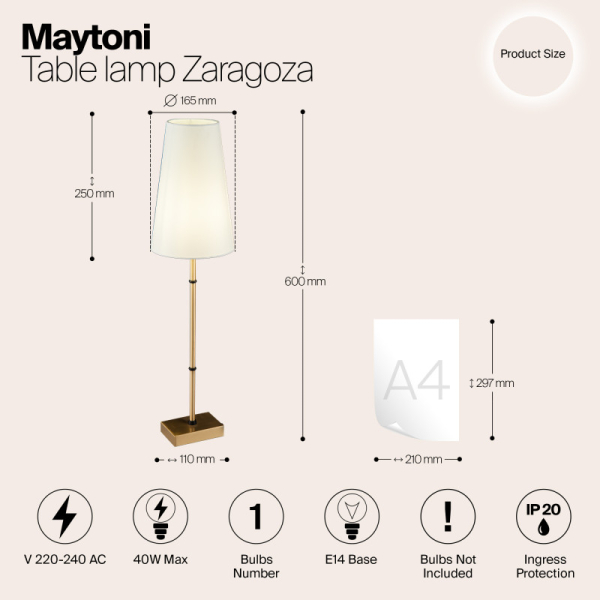 Люстра на штанге Maytoni H001CL-05BS