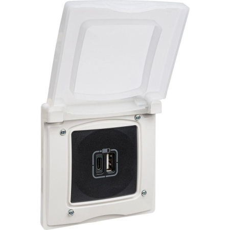 Рамка 1-м Etika IP44 с защ. крышкой бел. IEK 672550