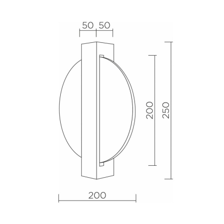 Бра LED4U L7389-250 BK