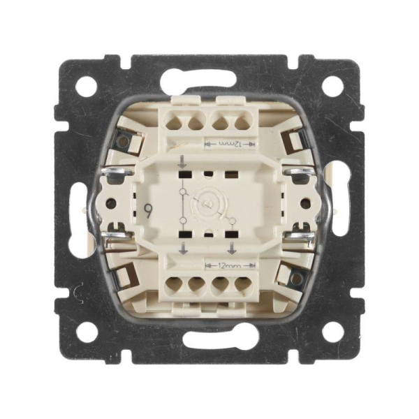 Переключатель проходной 1-кл. СП Valena 10А IP31 250В механизм сл. кость IEK 774306