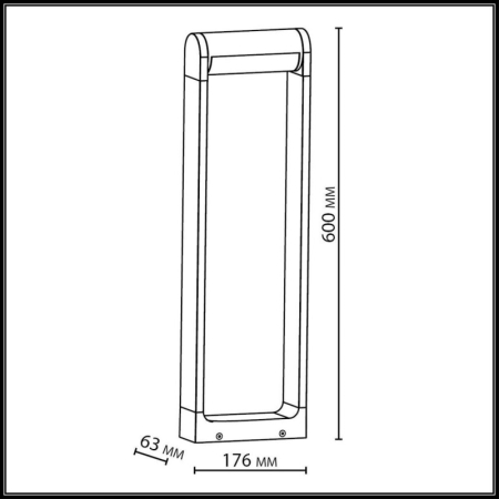 Садово-парковый светильник Odeon Light 7118/12GL