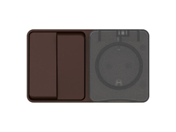 Блок ОП AtlasDesign PROFI IP54 (розетка 1-м 16А заземл. защ. шторки + 2-кл. выключатель 10А) корич. SE ATN546074