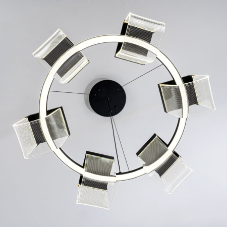 Подвесная люстра LED4U L7707-600 BK