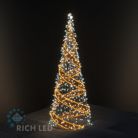 Спиральная елка, 210*80 см, 24В