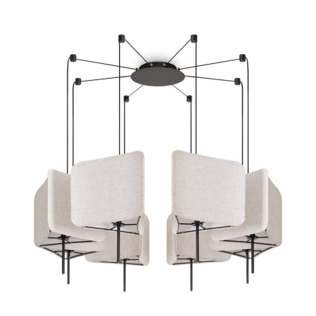 Светильник подвесной Bricola 8х40Вт E14 IP20 Freya FR5511PL-08B