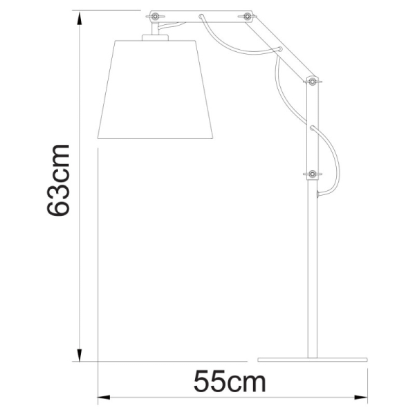 Настольная лампа ARTE Lamp A5700LT-1BK