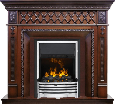 Dimplex Каминокомплект Alexandria - Махагон коричневый антик с очагом Flagstaff