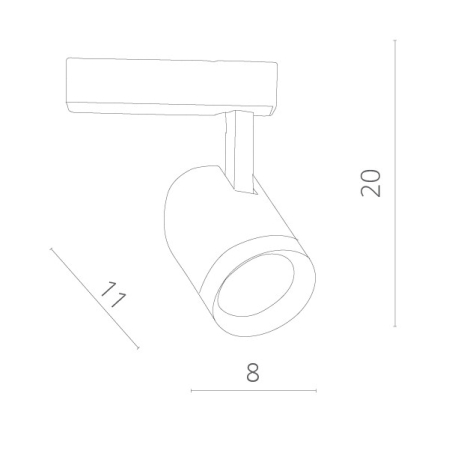 Светильник на шине ARTE Lamp A1720PL-1WH