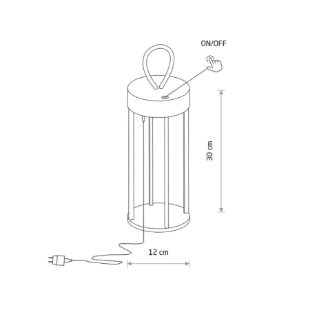 Уличный настольный светильник Nowodvorski 11536