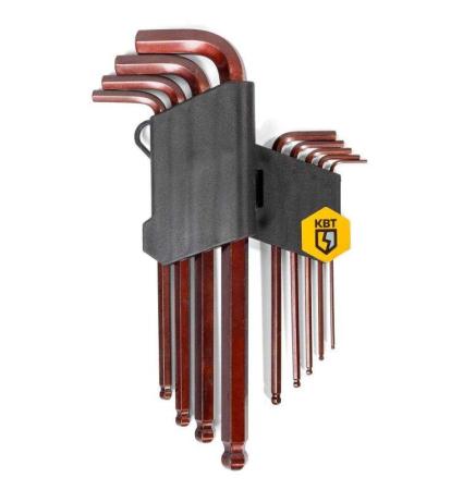 Набор шестигранных ключей с шаром КШ-9s КВТ 82177