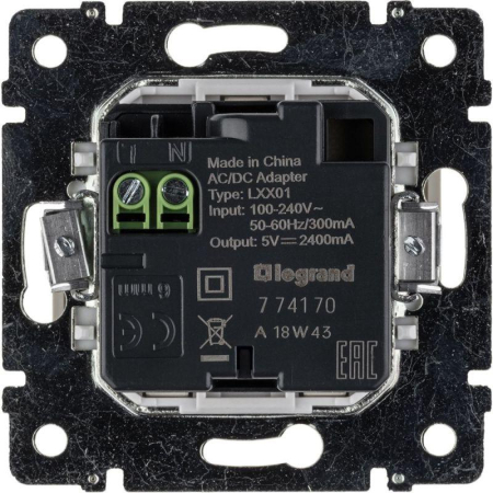 Розетка USB 2-м СП Valena сл. кость IEK 774170