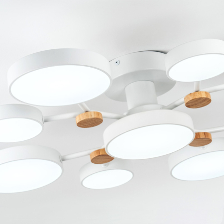 Люстра на штанге LED4U L3201-780 WT