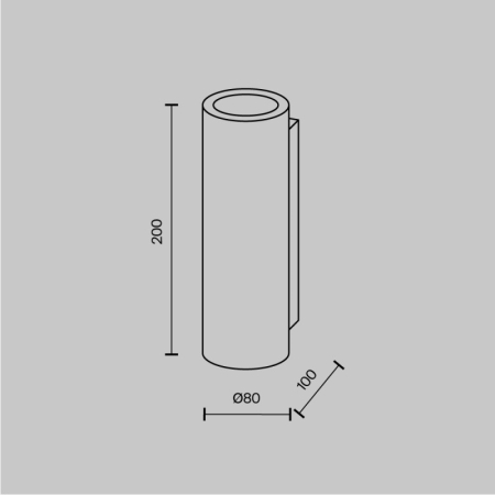 Бра Maytoni Technical C191-WL-02-W