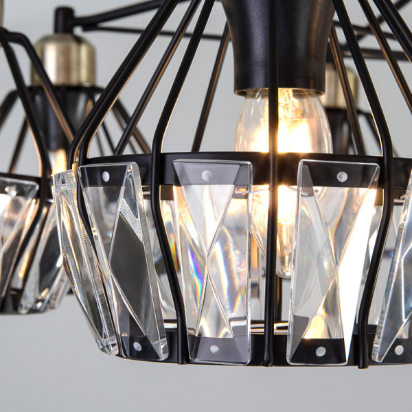 Люстра на штанге Eurosvet 70075/8 черный